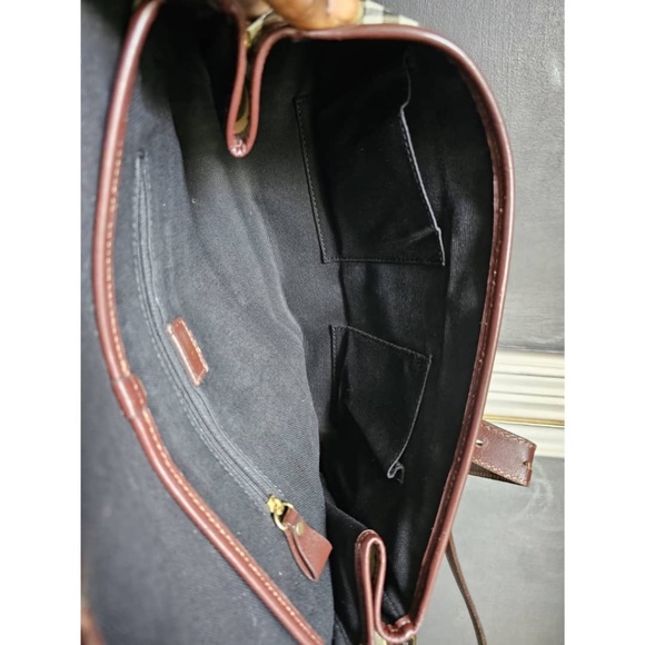 Authentic BURBERRY Haymarket Check Coated Canvas Shoulder Bag - Picture 9 of 10